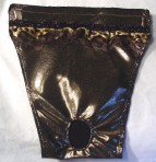 FP6409 Gold Lame Satin with Cheetah Lace Panty