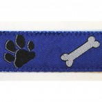 1MC560 Dog Paw and Bones on Blue