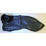 C3015 Black on Black Leather Whippet Coat