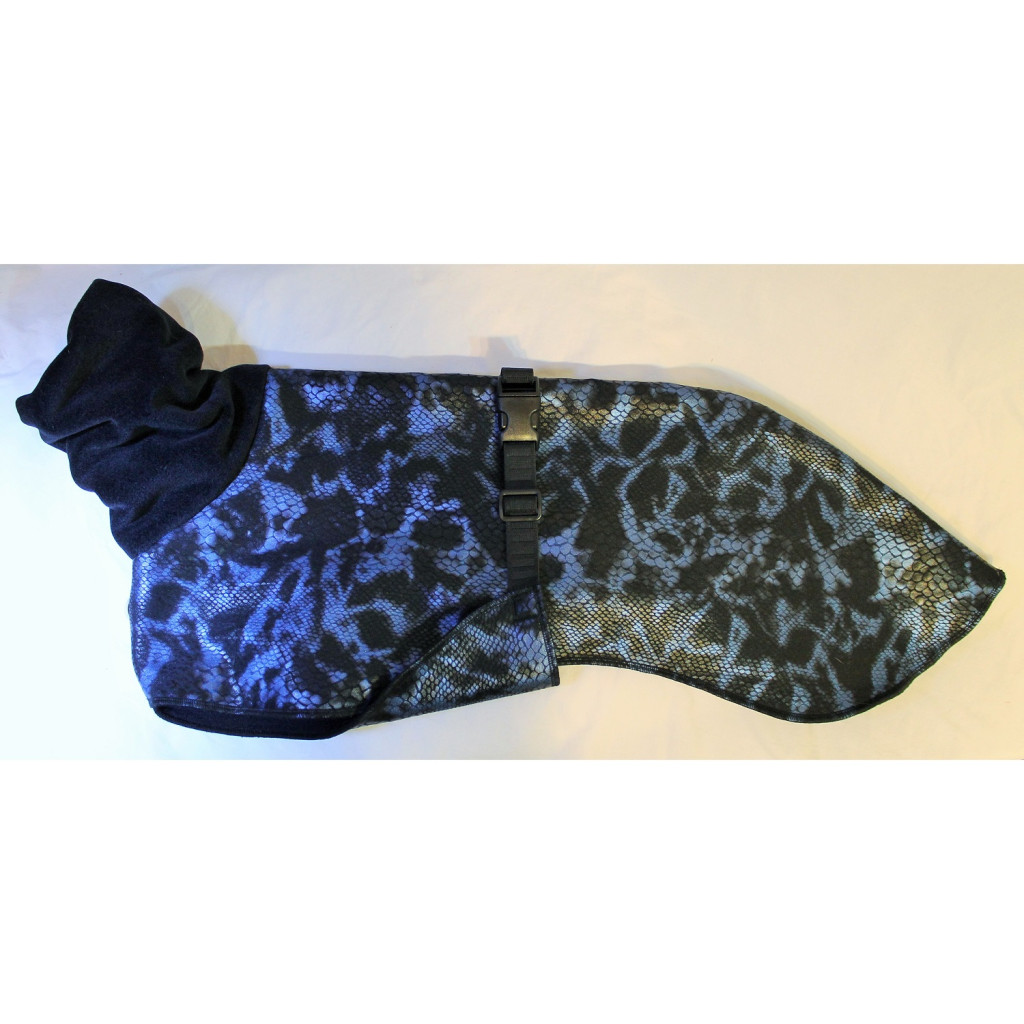 Shimmering Blue Denim Whippet Coat