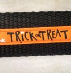 1MC317 Orange Trick or Treat Halloween Martingale Collar