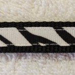 5MC251 Zebra Black and White Martingale Collar
