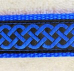 1MC599 Deep Royal Blue Celtic Knot Martingale Collar