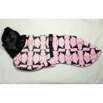 C3081 Mirrored Whippets on Pink Background Whippet Coat