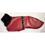 C3073  Deep Red Textured Whippet Coat (Medium only)